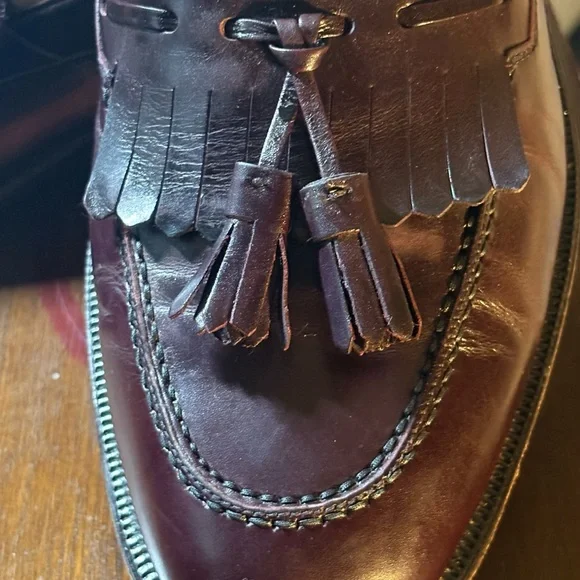 Bruno Magli REX Burgundy Tassel Loafers(119) Bruno Magli Italian Made REX Burgundy Tassel | Mercari main image 4